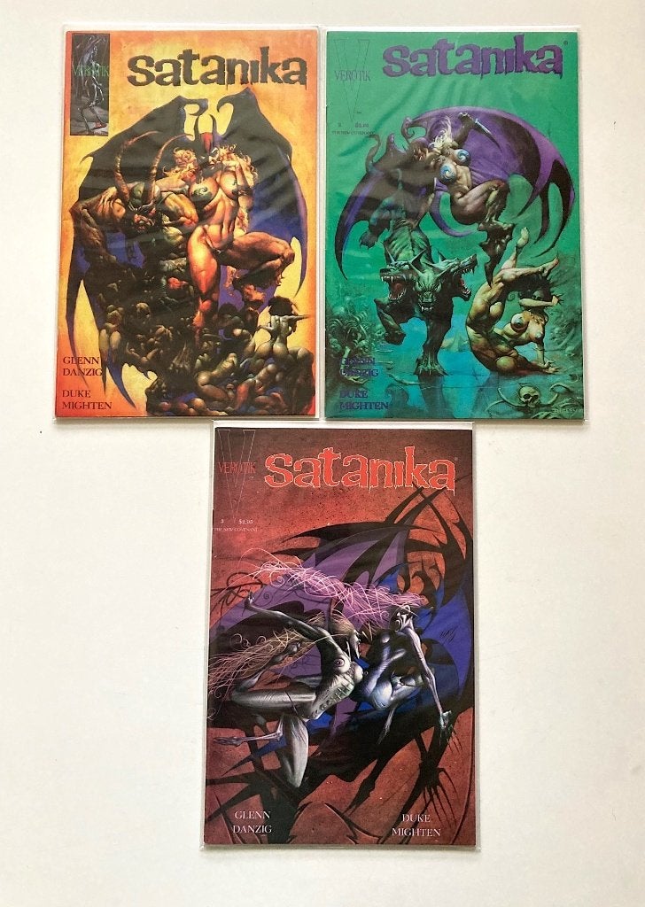 Satanika #1-3 (set) Eerste serie (Verotik Comics 1995), Ophalen, Amerika, Complete serie of reeks, Nieuw