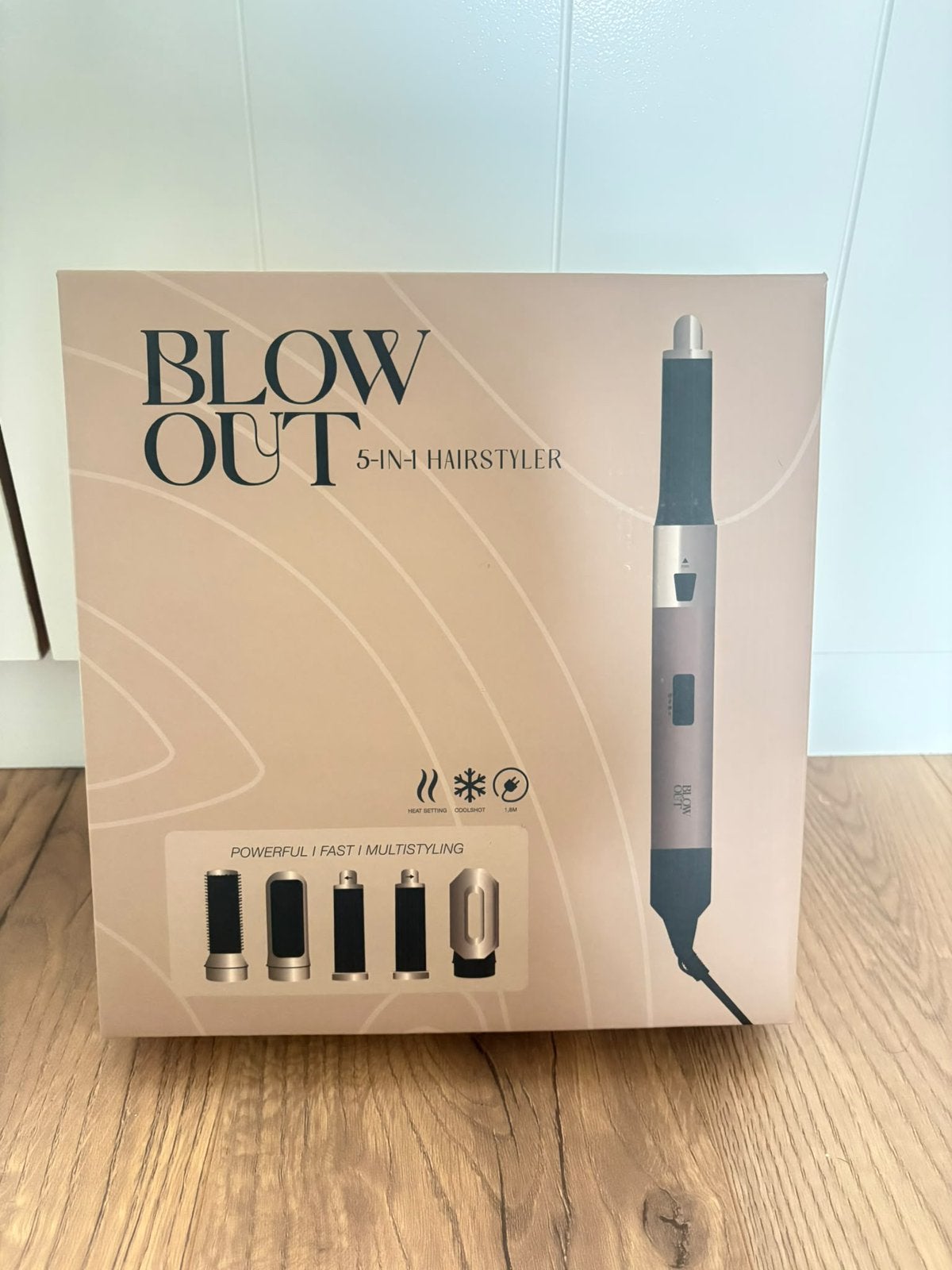 Blow out föhn met 5 opzetstukken, nieuw in verpakking, Ophalen of Verzenden, Nieuw, Haarverzorging