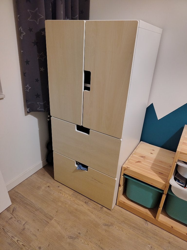 Ikea Smastad Platsa kledingkast, Huis en Inrichting, Kasten | Kledingkasten, Ophalen, Met plank(en), Gebruikt, 100 tot 150 cm