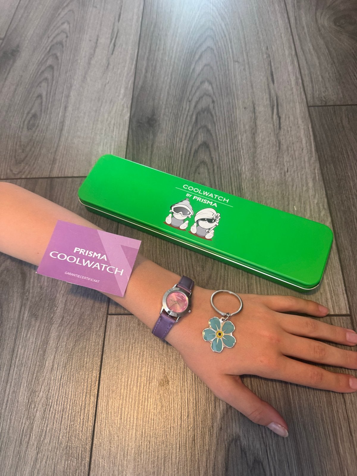 Prisma Coolwatch Polshorloge met Sleutelhanger, Ophalen of Verzenden, Zo goed als nieuw, Meisje