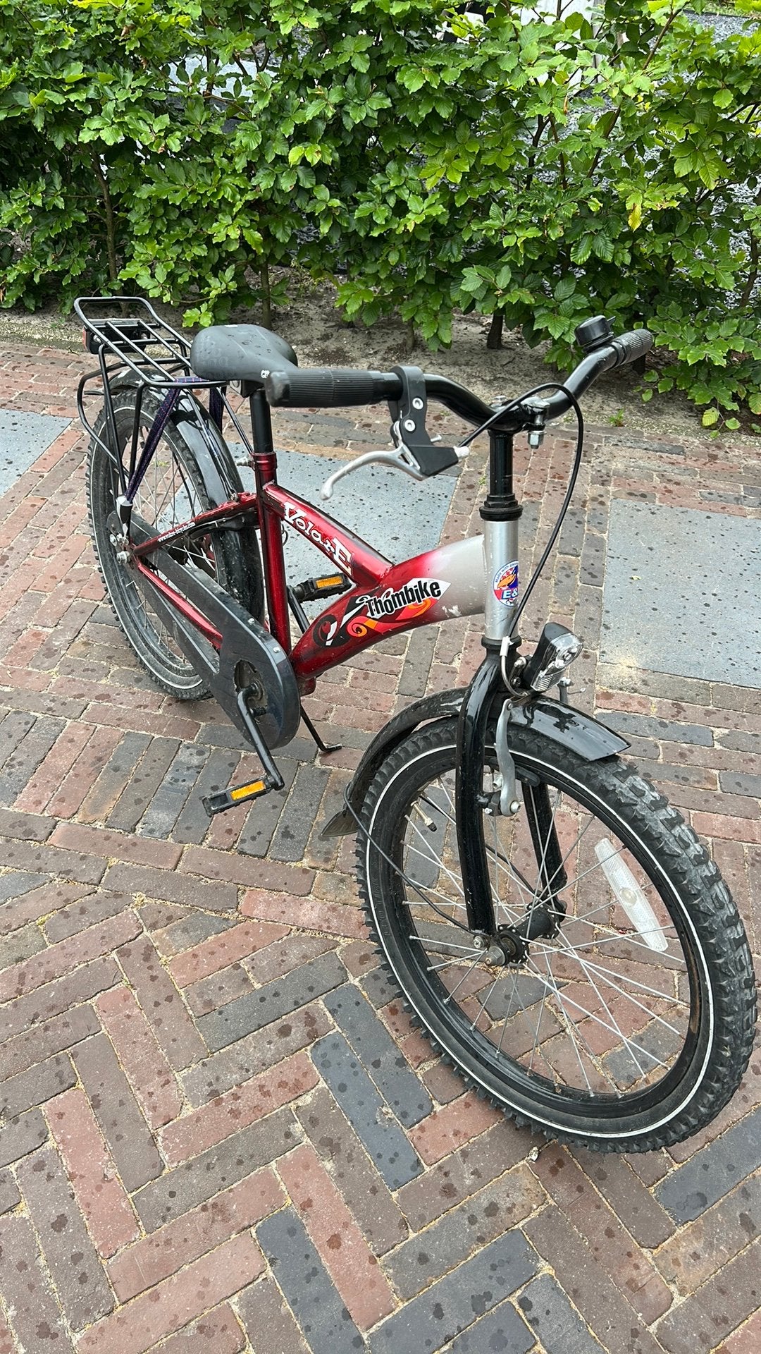 Jongensfiets 20 inc, Fietsen en Brommers, Ophalen, Gebruikt, Terugtraprem, 20 inch