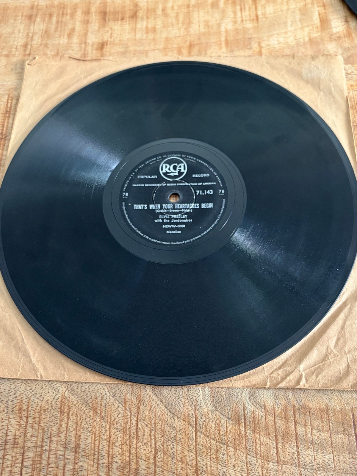 Elvis Presley All Shook Up /That's When Your Heartaches Begi, Cd's en Dvd's, Vinyl | Pop, Gebruikt, 10 inch, Overige genres, Ophalen of Verzenden