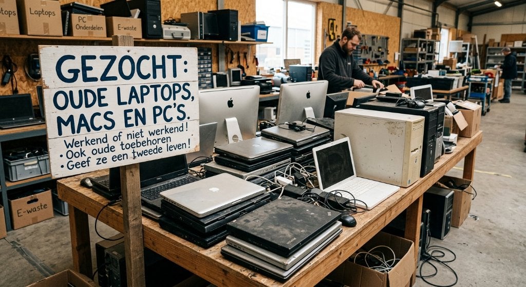 Gezocht: Oude laptops, macs en pc's, Computers en Software, Ophalen of Verzenden, Onbekend