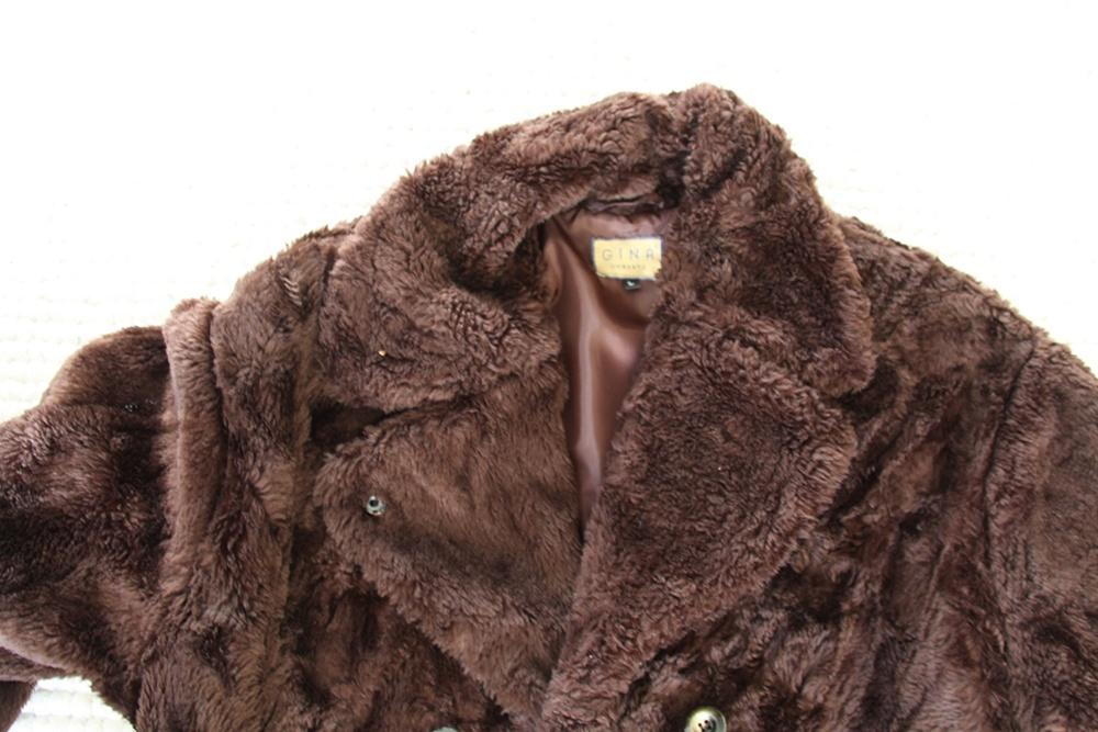Warme Gina Dames Jas (L) € 30,-, Bruin, Maat 42/44 (L), Ophalen of Verzenden, Gedragen