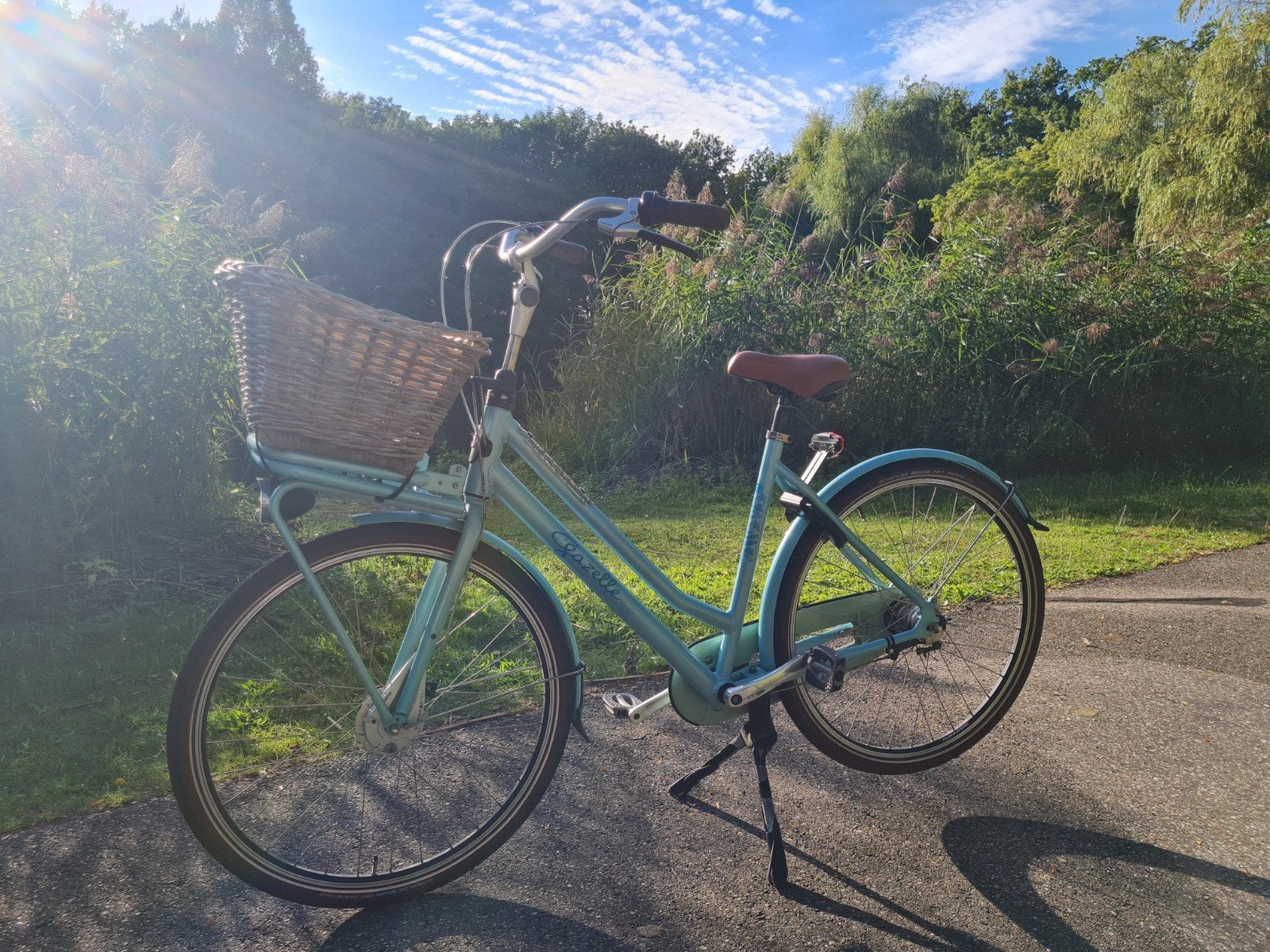 Gazelle Miss Grace Damesfiets met mand, Versnellingen, Ophalen of Verzenden, Gazelle, 53 tot 56 cm