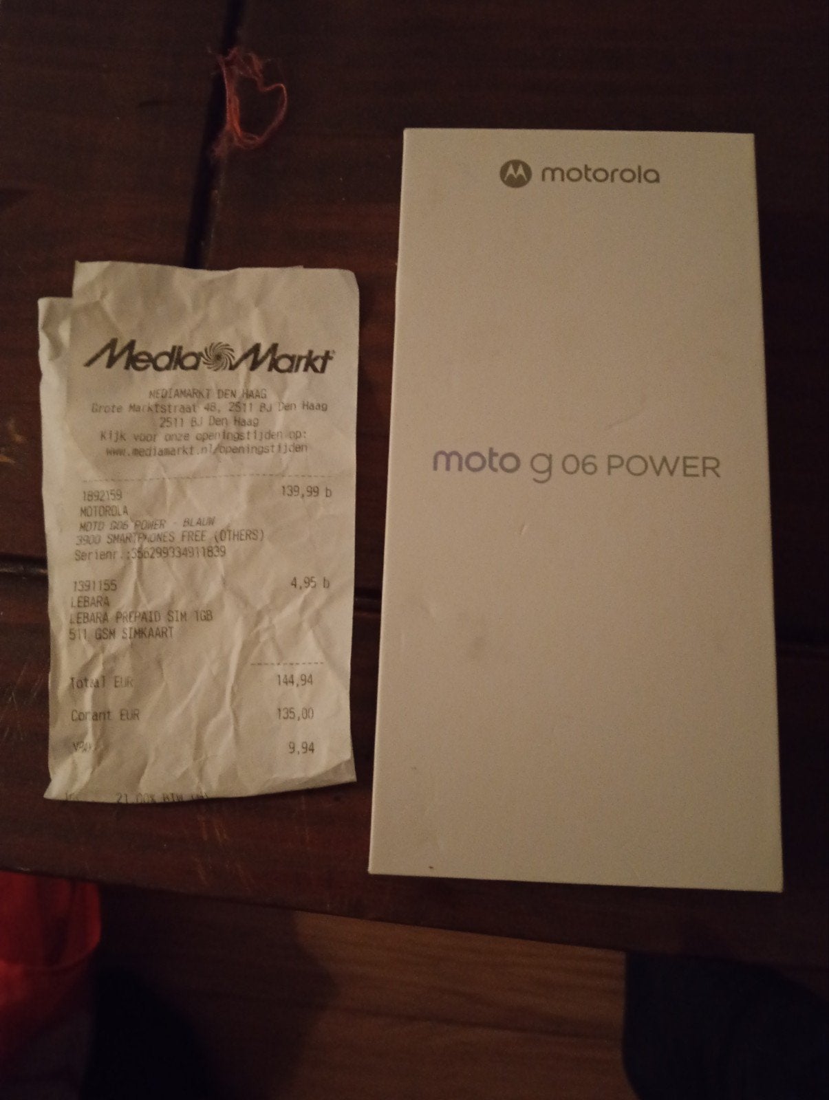 Motorola Moto G06 Power - 1,5 week nieuw gekocht, Overige modellen, Blauw, Touchscreen, Ophalen of Verzenden