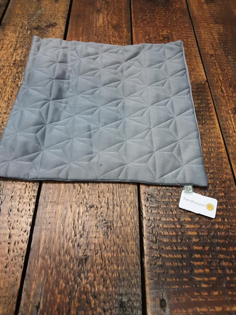 Trendhopper Sierkussenhoes Grijs 45x45 cm NIEUW, Ophalen of Verzenden, Nieuw, Grijs, Vierkant