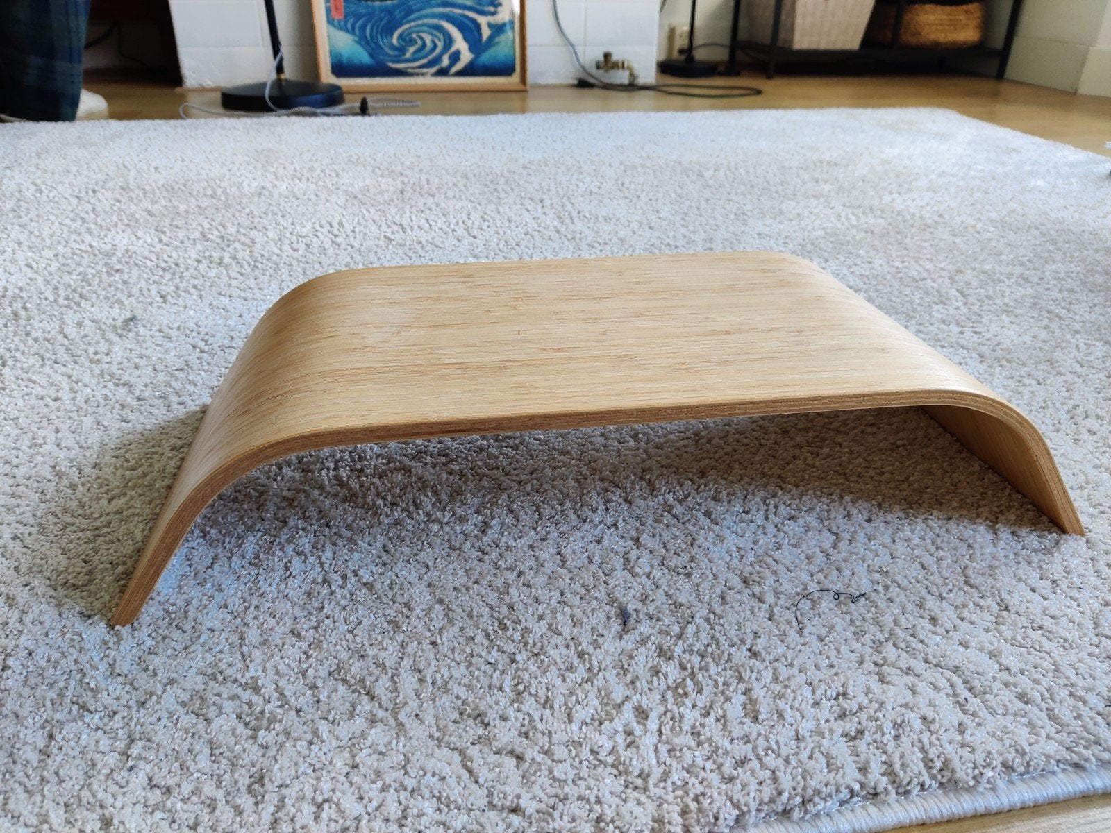 IKEA laptopstandaard van bamboe, Ophalen of Verzenden, Zo goed als nieuw, IKEA