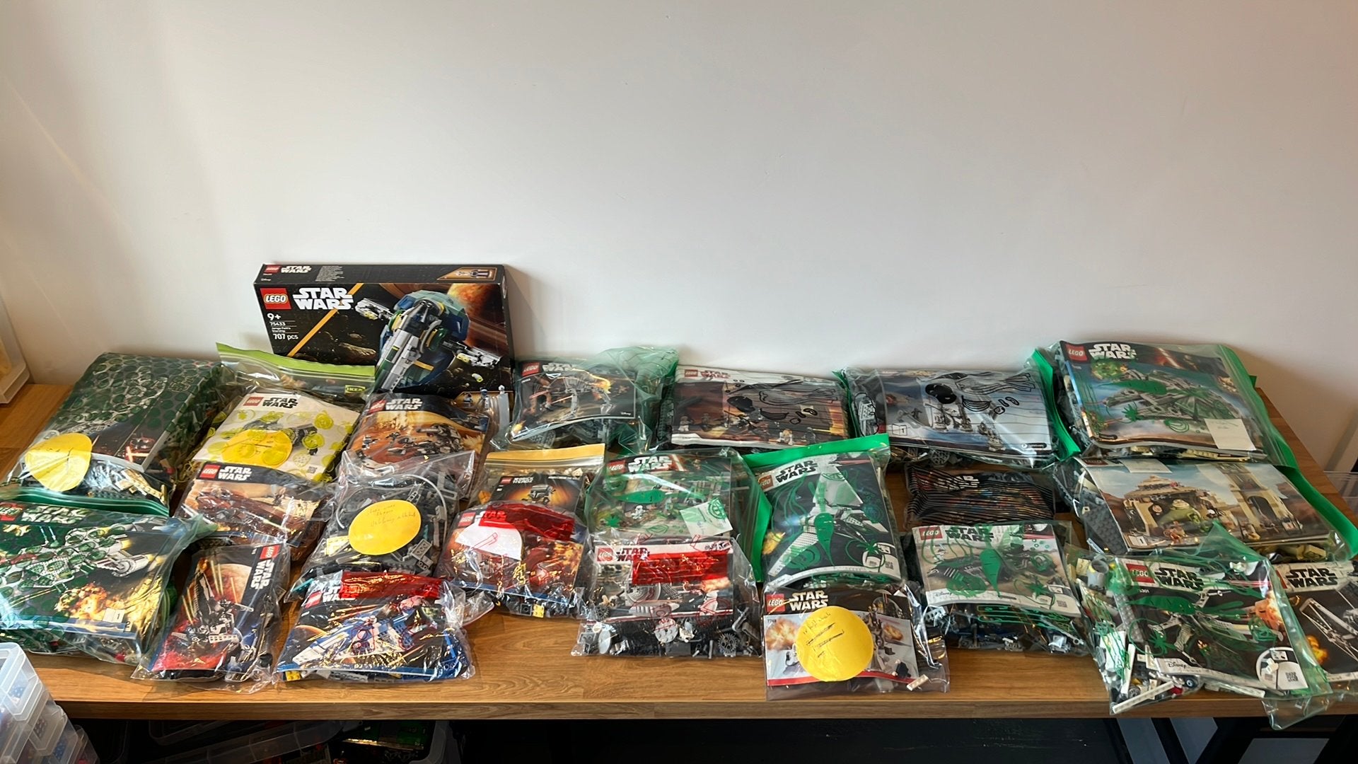 LEGO Star Wars verzameling | Falcon, Jabba, AT-AT | ruilen, Kinderen en Baby's, Ophalen of Verzenden, Zo goed als nieuw