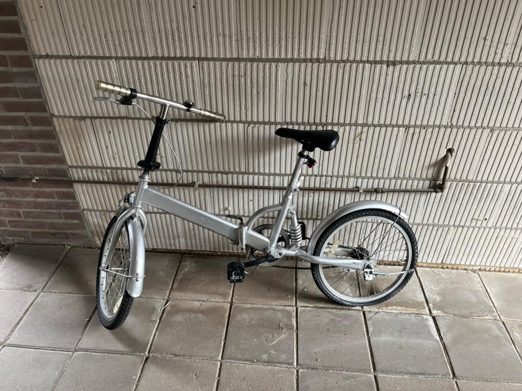 Opvouwbare fiets - Ideaal voor woon-werkverkeer, 20 inch of meer, Gebruikt, Velgrem, Versnellingen