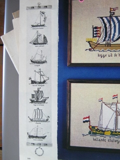 Borduurpatroon  Zeilboot Schellenkoord  nr 8990 do, Verzenden, Nieuw, Handborduren, Patroon