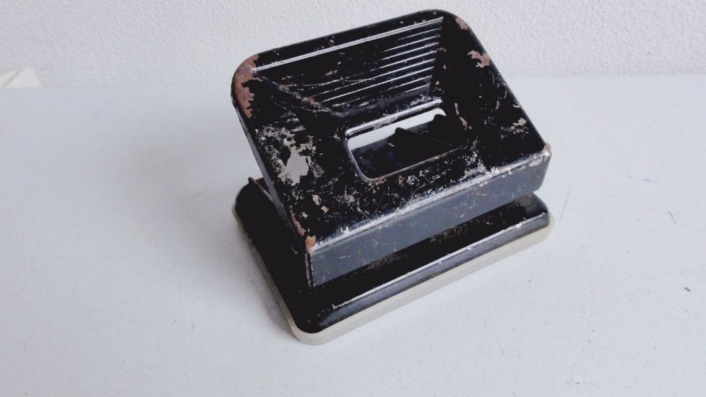 Oude perforator, zwart metaal, Ophalen of Verzenden
