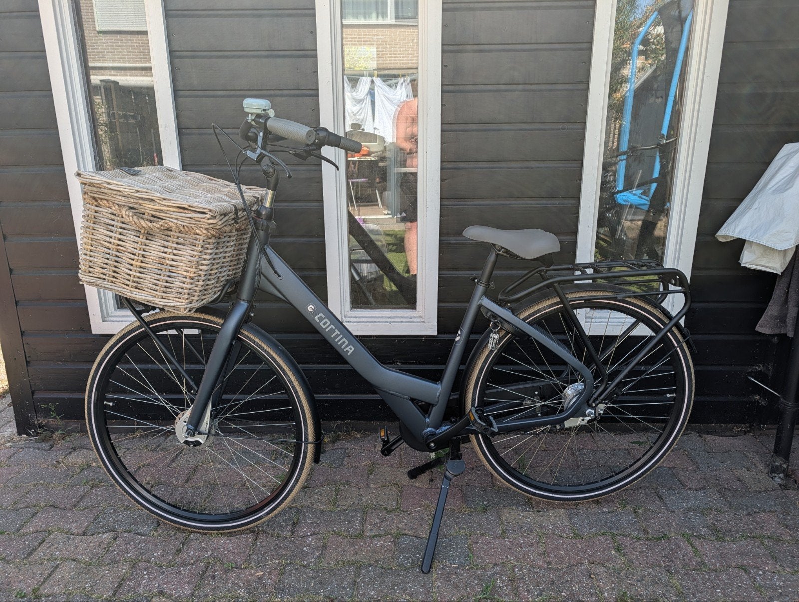 Cortina Common Family  mamafiets met mand, Gebruikt, Versnellingen, 50 tot 53 cm, Trommelrem