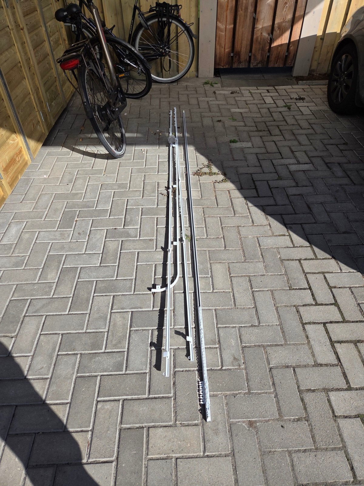 Gordijnrails 4 stuks, Ophalen, Gebruikt, Wit