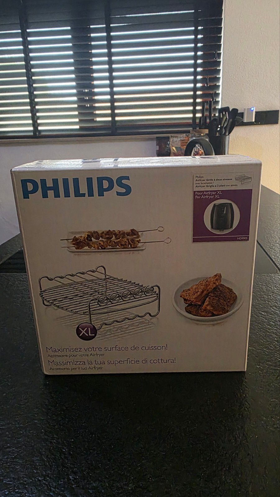 Philips Airfryer XL Grillrek en Spiesjes Accessoires, Ophalen, Nieuw