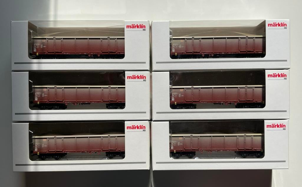 Marklin 00753-01 t/m 06 Set Eaos met bouwzand Nieuw in doos, Wisselstroom, Ophalen of Verzenden, Märklin, Nieuw