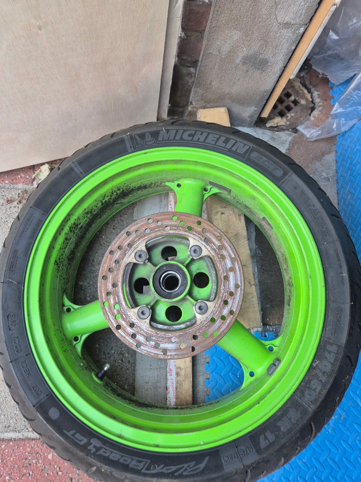 kawasaki zx6r/zx9r 170/60 ZR17 M/C (72W), Ophalen, Gebruikt