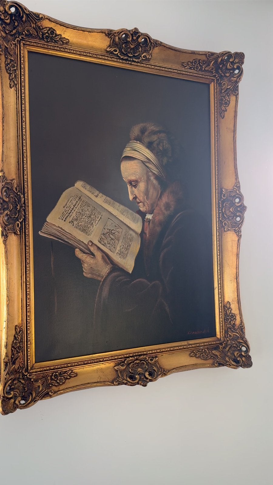 Vrouw met leesboek. Gesineerd, Antiek en Kunst, Ophalen
