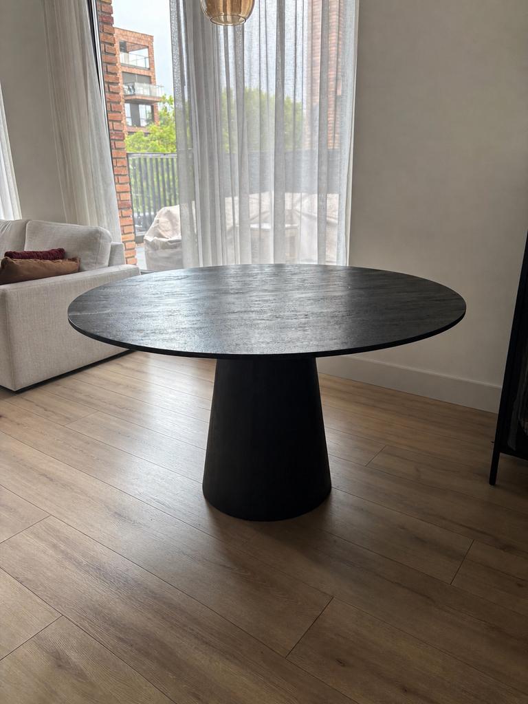 Eleonara ronde eettafel ARON zwart, Huis en Inrichting, Ophalen, Rond, 200 cm of meer, 50 tot 100 cm