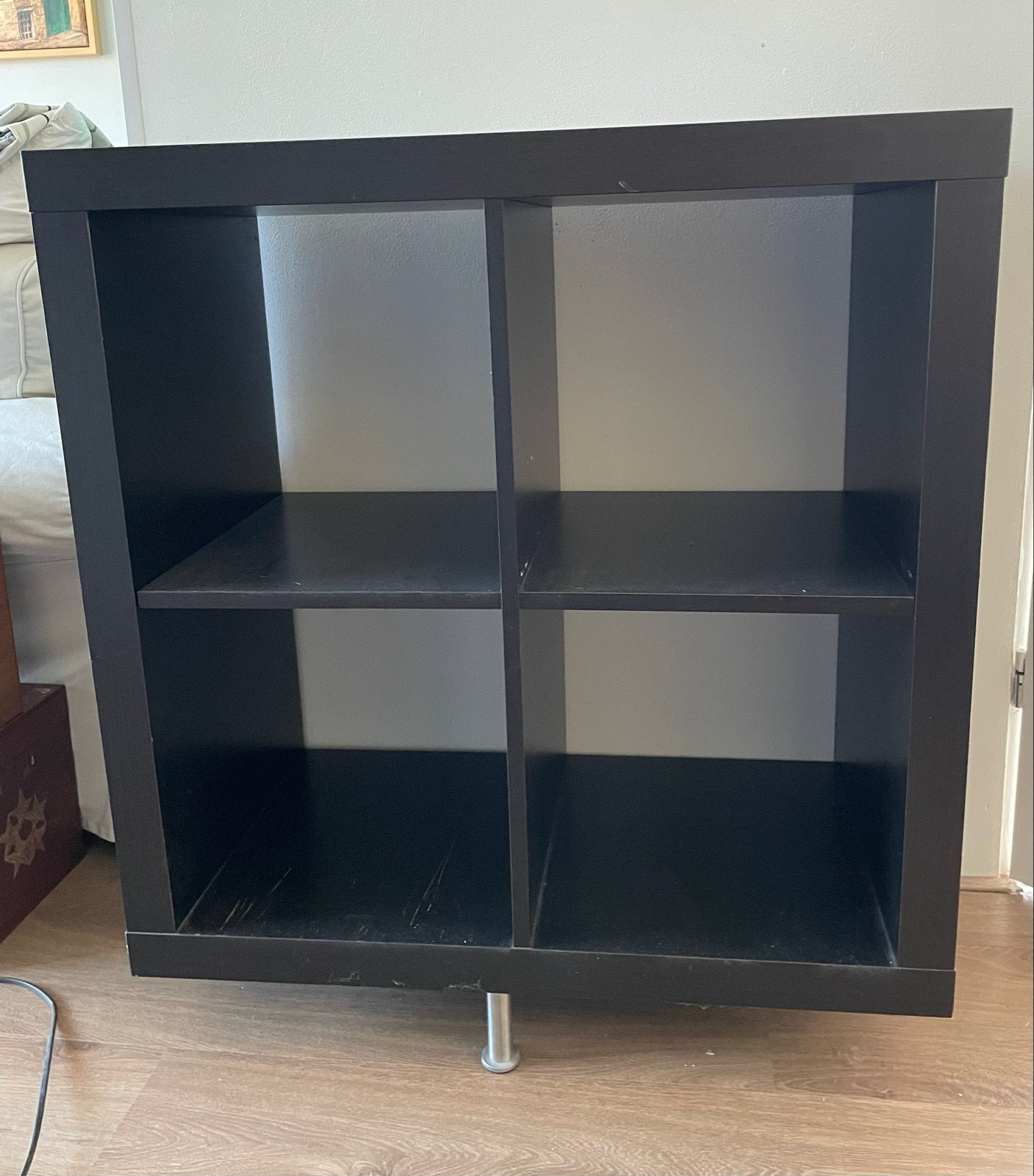 IKEA Kallax kast 4-vaks, zwart, Ophalen, Gebruikt
