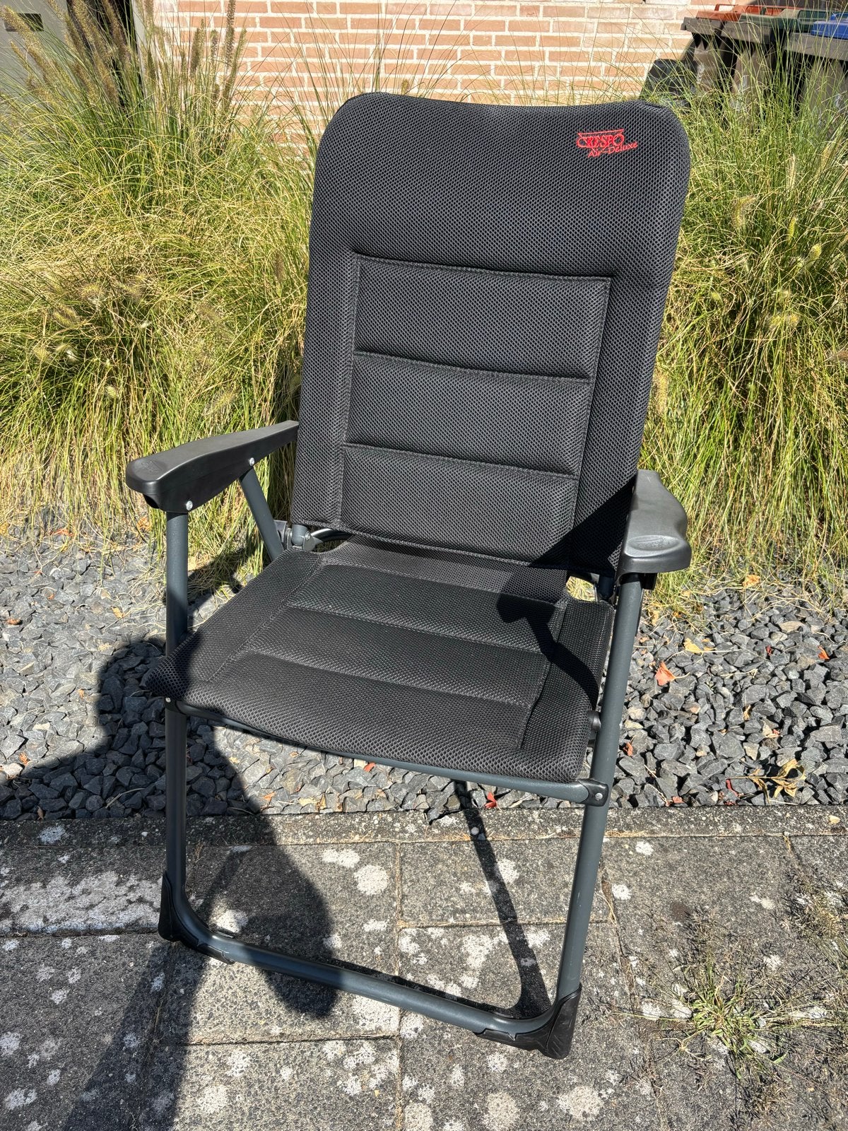Crespo AP/218 Air Deluxe campingstoel - Zwart, Ophalen, Zo goed als nieuw, Campingstoel