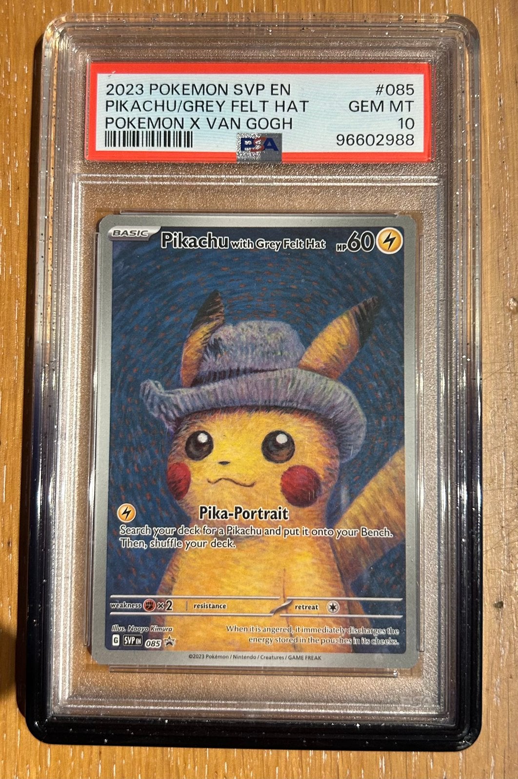 van Gogh Pikachu Psa 10, Ophalen, Nieuw, Losse kaart
