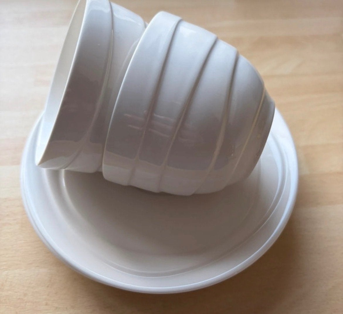 Set van 5 Jamie Oliver Waves kop en schotels, Gebruikt, Overige merken, Keramiek, Ophalen of Verzenden