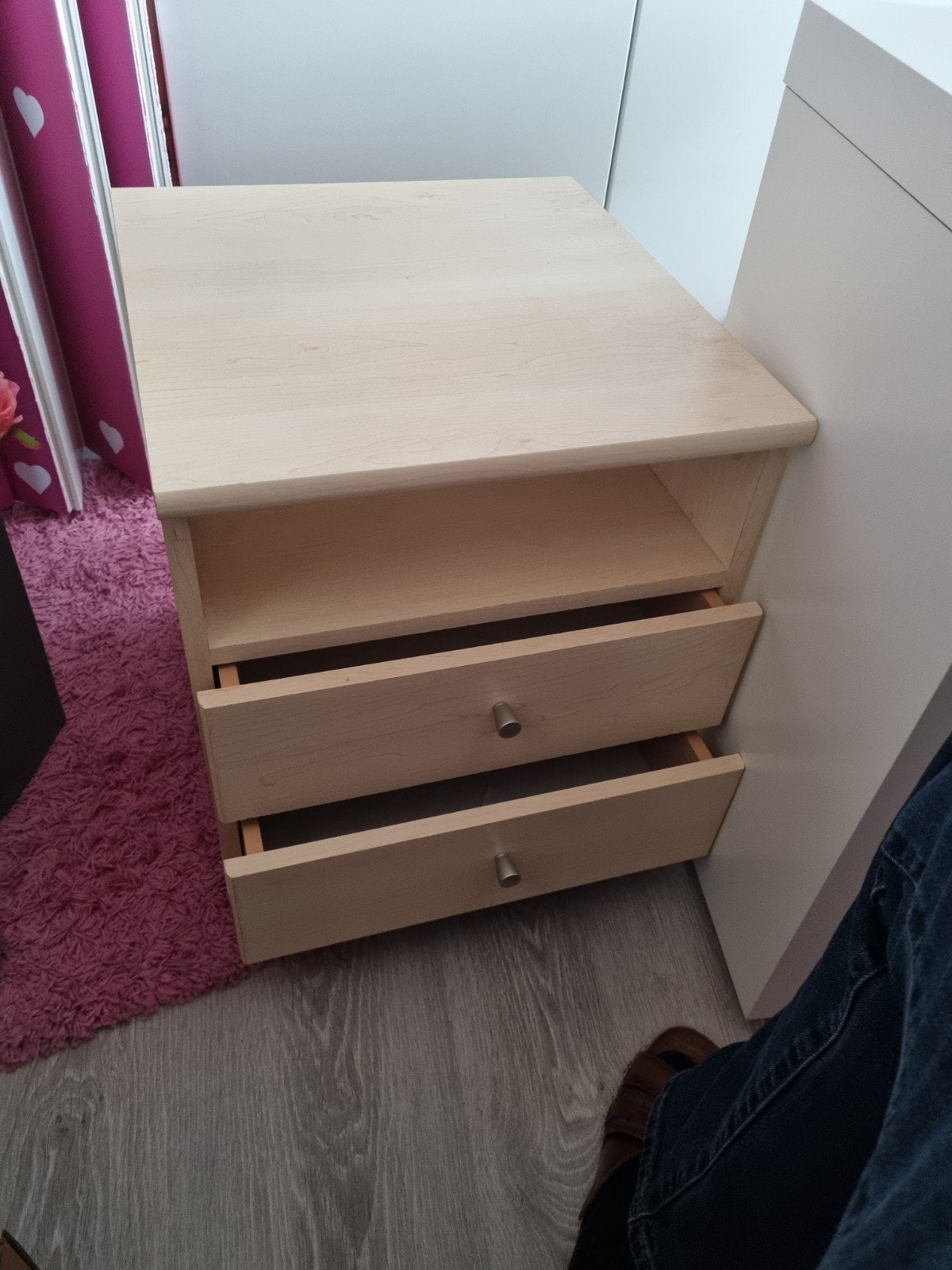 Bureau rolkastje met 2 lades en 1 vak - 42,5x45x48 cm, Huis en Inrichting, Ophalen, Minder dan 50 cm, Gebruikt, 1 of 2 laden
