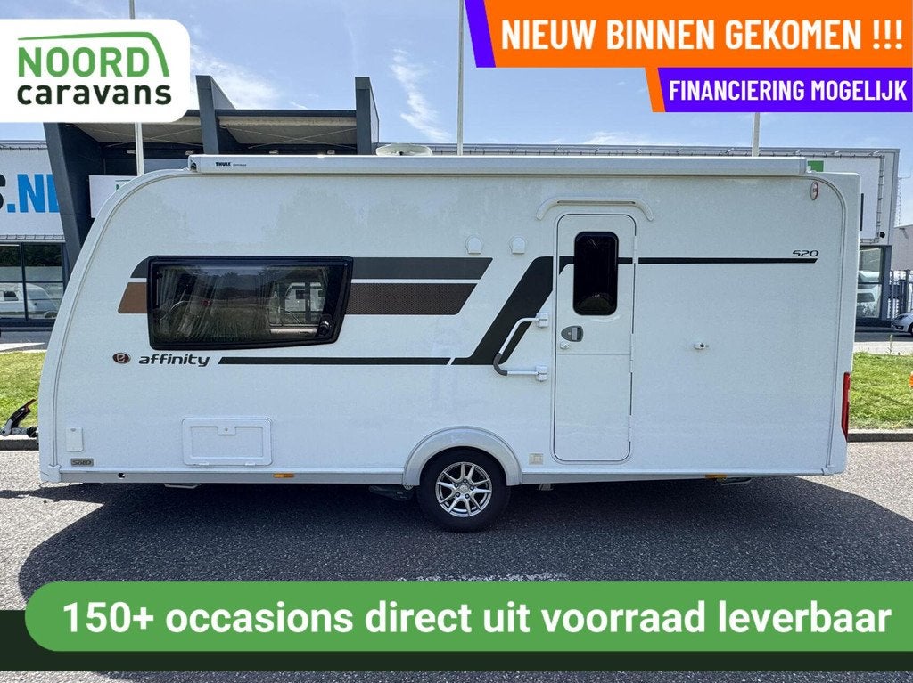 Hymer ELDDIS AFFINITY 520, ENKELE BEDDEN, MOVER, CASS.LUIFEL, Caravans en Kamperen, Caravans, Tot en met 2, Bedrijf, Mover, Hymer