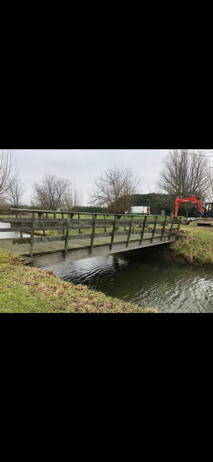 Brug houten brug.