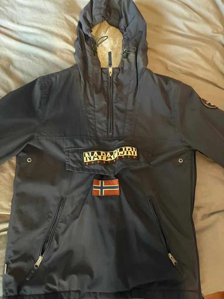 Napapijri  Jas Maat L, Ophalen, Zo goed als nieuw, Maat 52/54 (L), Blauw