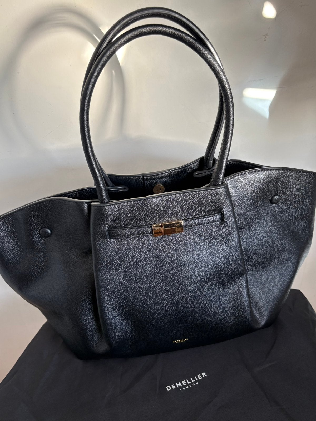 DeMellier tas zwart leer, Ophalen of Verzenden, Nieuw, Zwart, Shopper