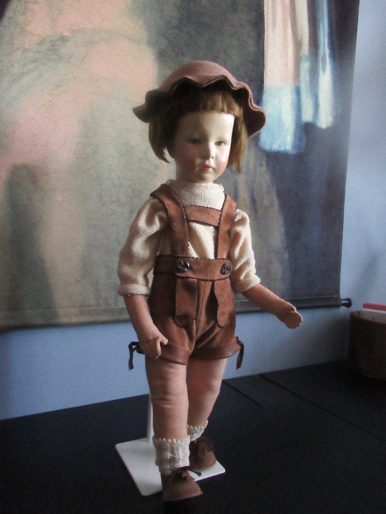 KATHE KRUSE STOFKOP CA. 52 CM VERZENDING MOGELIJK, Ophalen