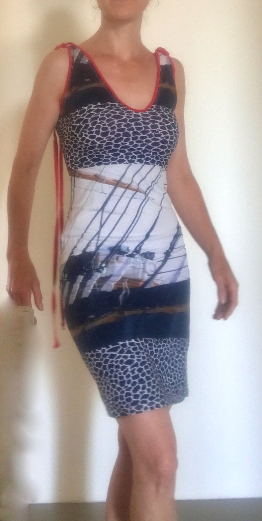 Rivka Diatlowicki design sailor jurkje - 36, Blauw, Rivka Diatlowicki, Ophalen of Verzenden, Zo goed als nieuw