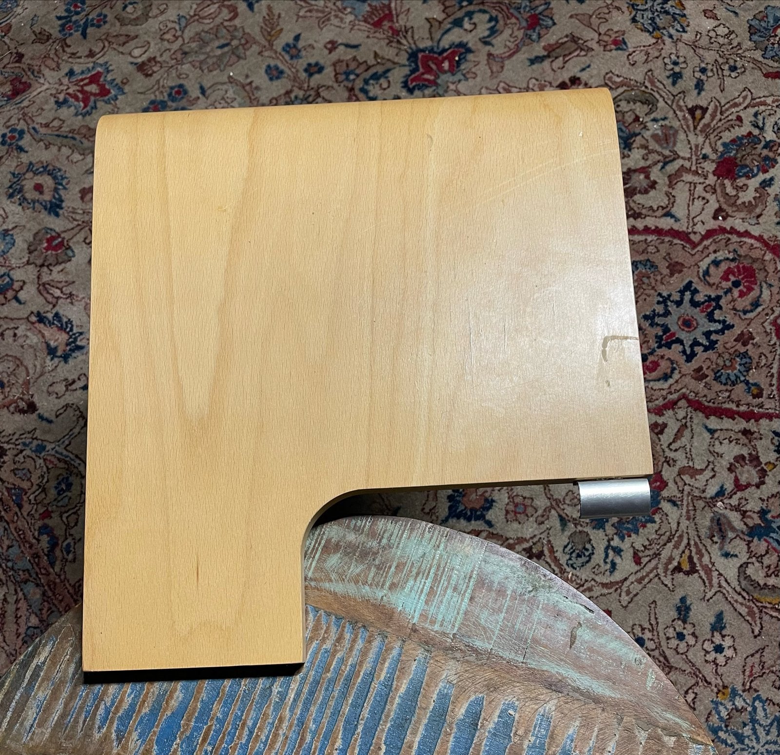 Set van 2 houten bijzettafels Auping, Ophalen, Gebruikt, Tweepersoons, Overige maten