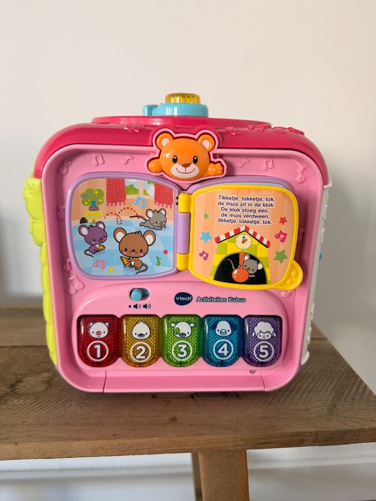 VTech Baby activiteiten kubus - roze, Ophalen of Verzenden, Zo goed als nieuw, 6 maanden tot 2 jaar