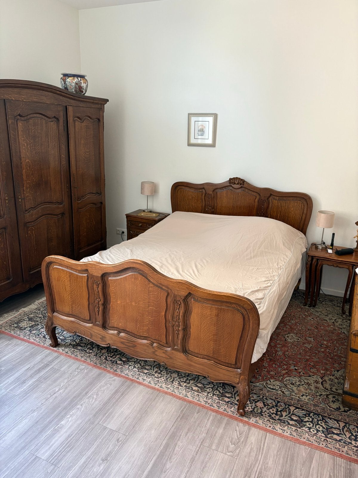 Antiek Frans Eikenhouten Bed, Ophalen