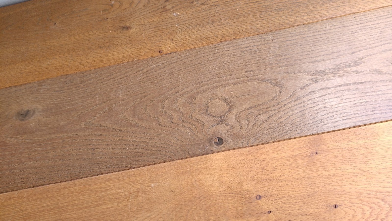 mooi geleefd rustiek eiken vloer, ruim 30 m2., Zo goed als nieuw, 10 m² of meer, 10 tot 30 cm, Hout