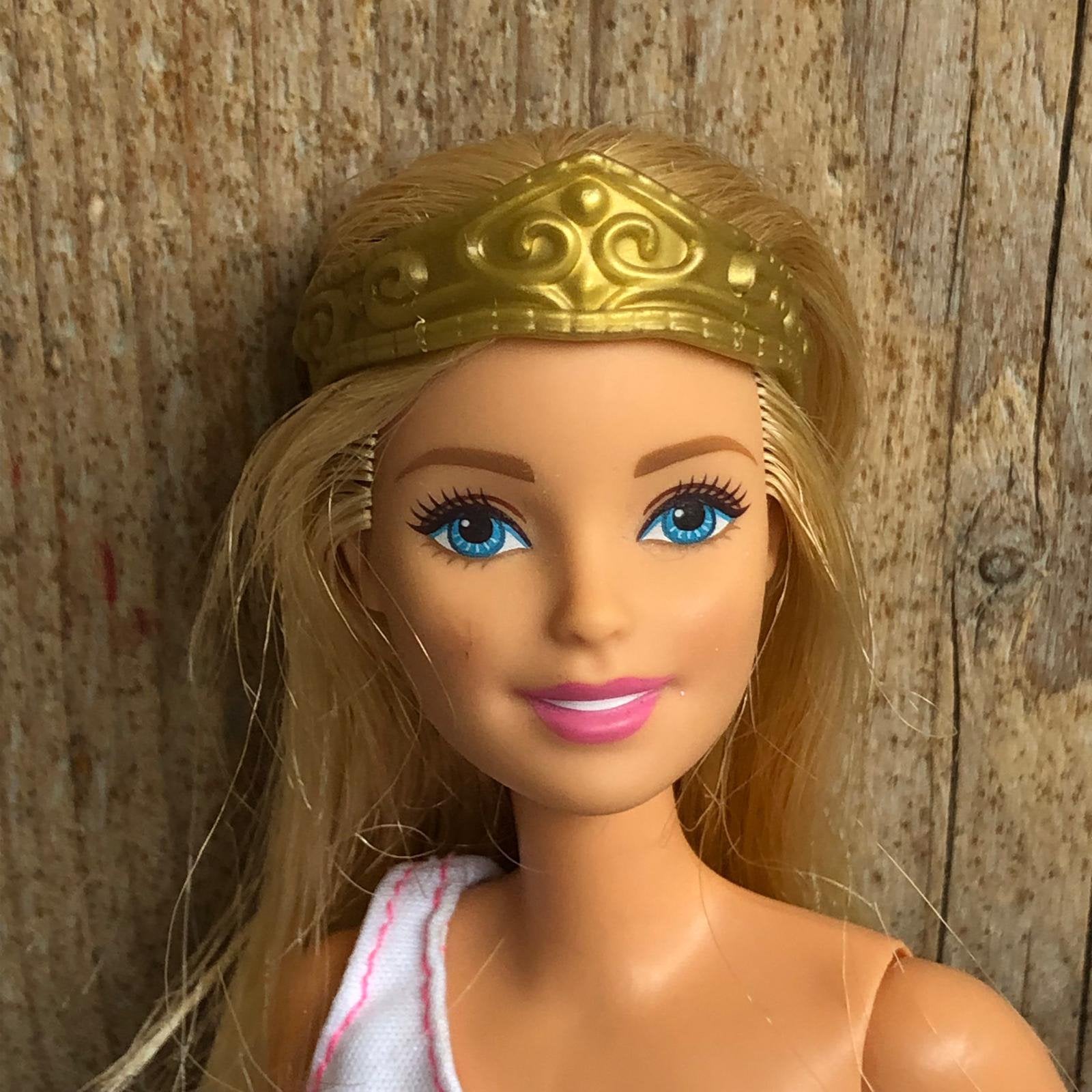 Barbie kroon goud kleurig, Ophalen of Verzenden, Zo goed als nieuw, Barbie