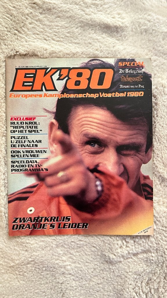 Special Telegraaf Voetbal EK'80 (Juni 1980), Verzamelen, Ophalen of Verzenden, Gebruikt, Overige binnenlandse clubs, Boek of Tijdschrift