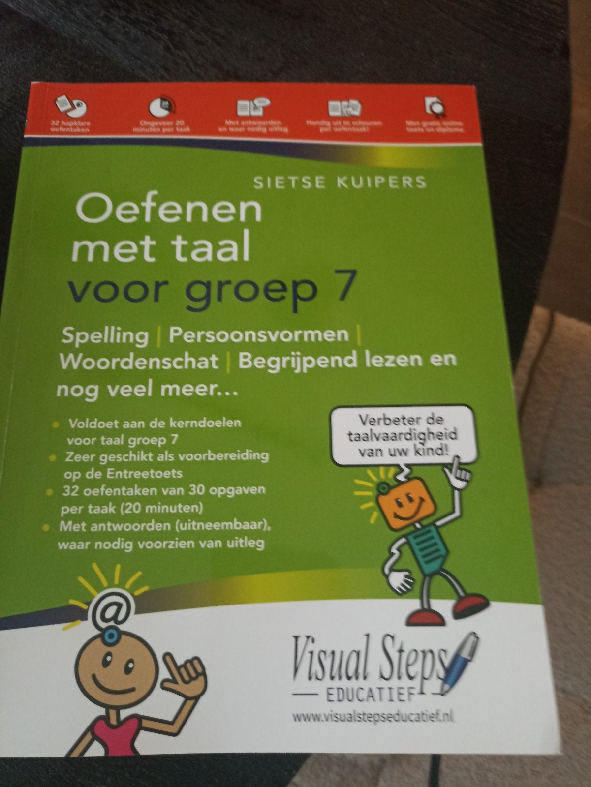 Oefenen met taal voor groep 7 - Spelling, Woordenschat, Boeken, Schoolboeken, Ophalen of Verzenden, Zo goed als nieuw, Sietse Kuipers