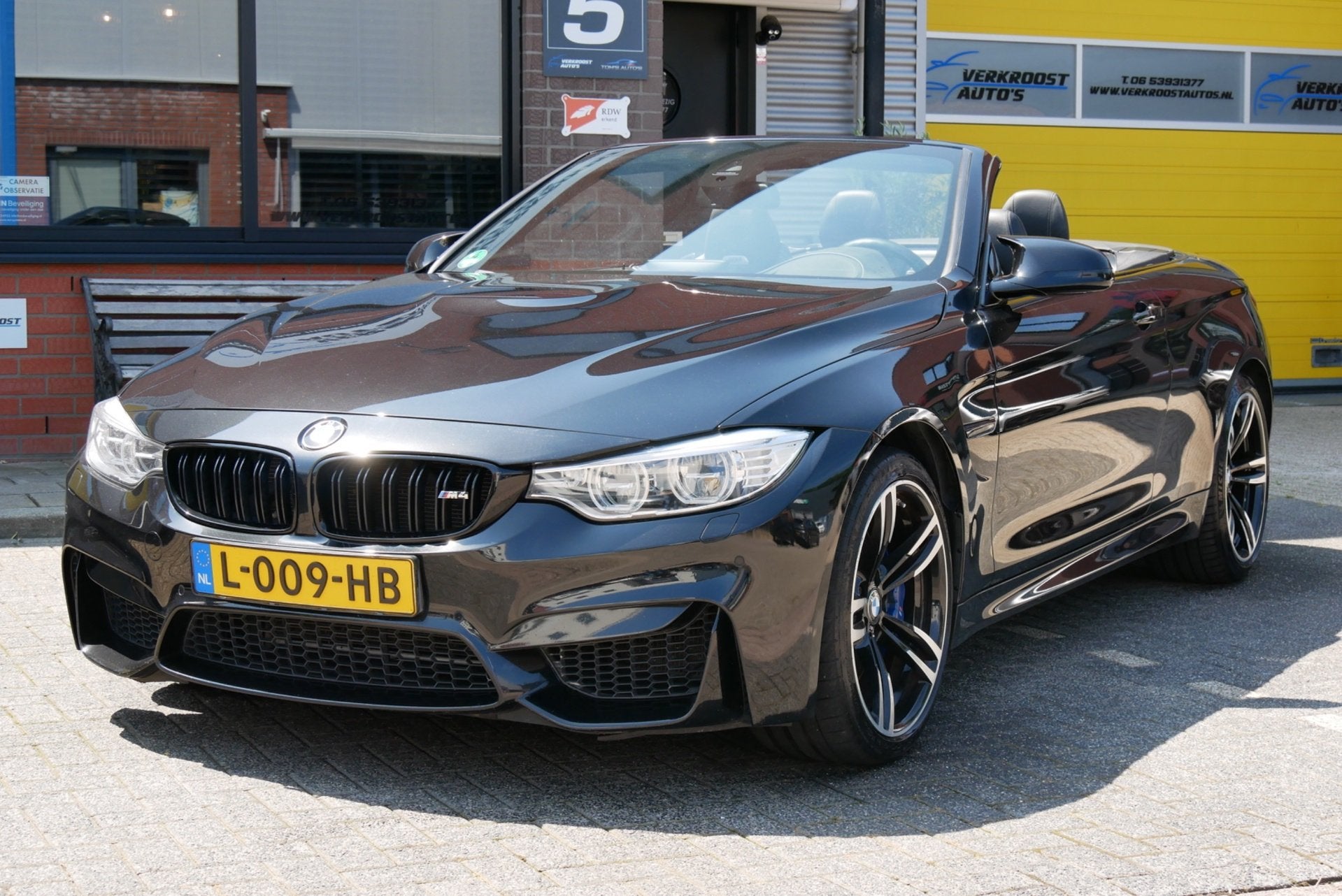BMW 4-serie Cabrio M4 dealer onderhouden. memory. h&k. carbo, Auto's, Automaat, Dealer onderhouden, Achterwielaandrijving, 4-Serie