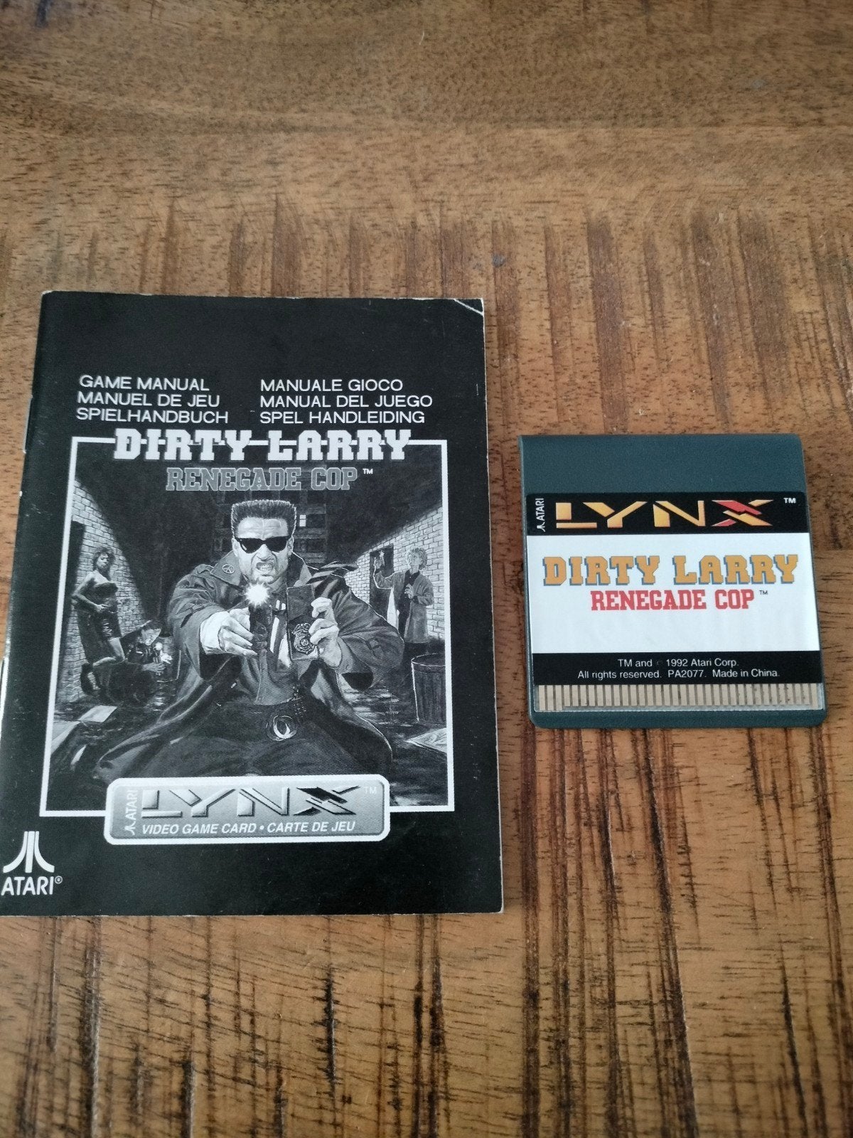 Dirty Larry Renegade Cop Atari Lynx met handleiding, Spelcomputers en Games, Games | Atari, 1 speler, Ophalen of Verzenden, Muziek