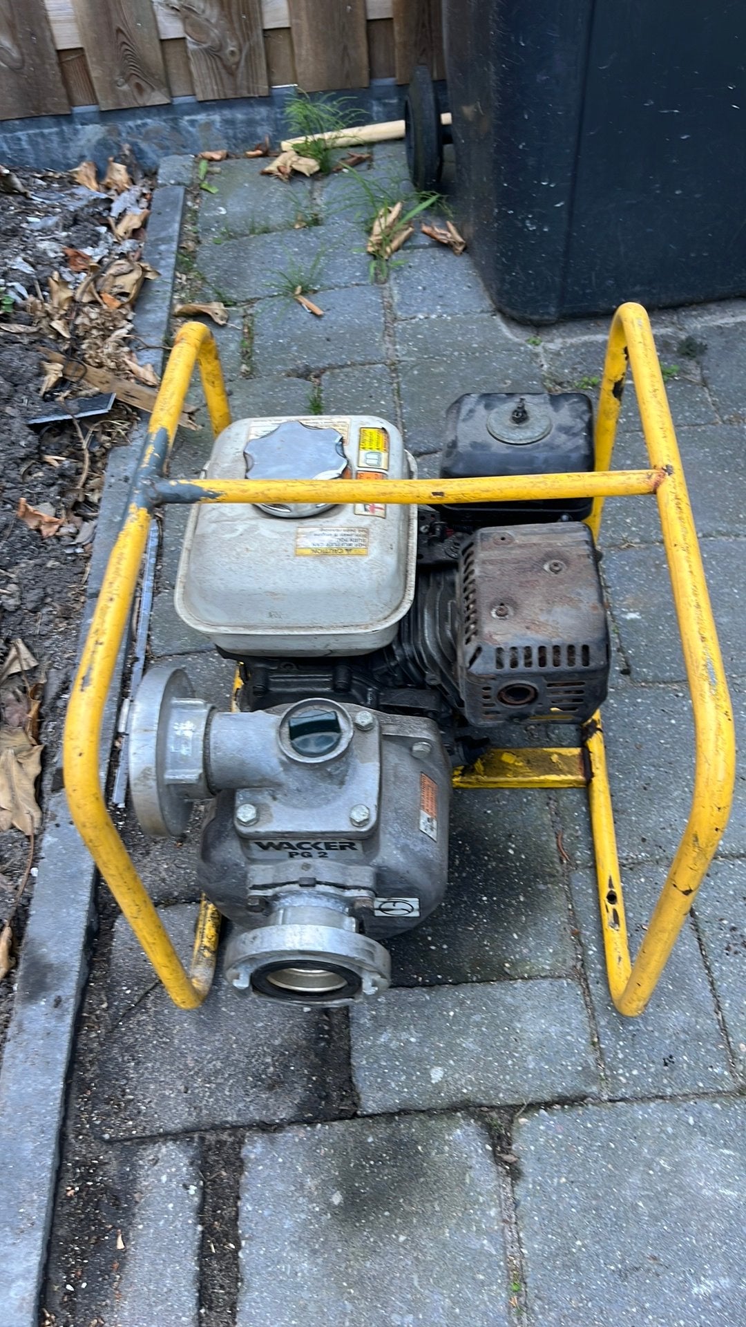 Honda vuilwaterpomp, Ophalen, Gebruikt, Handmatig, Bronpomp