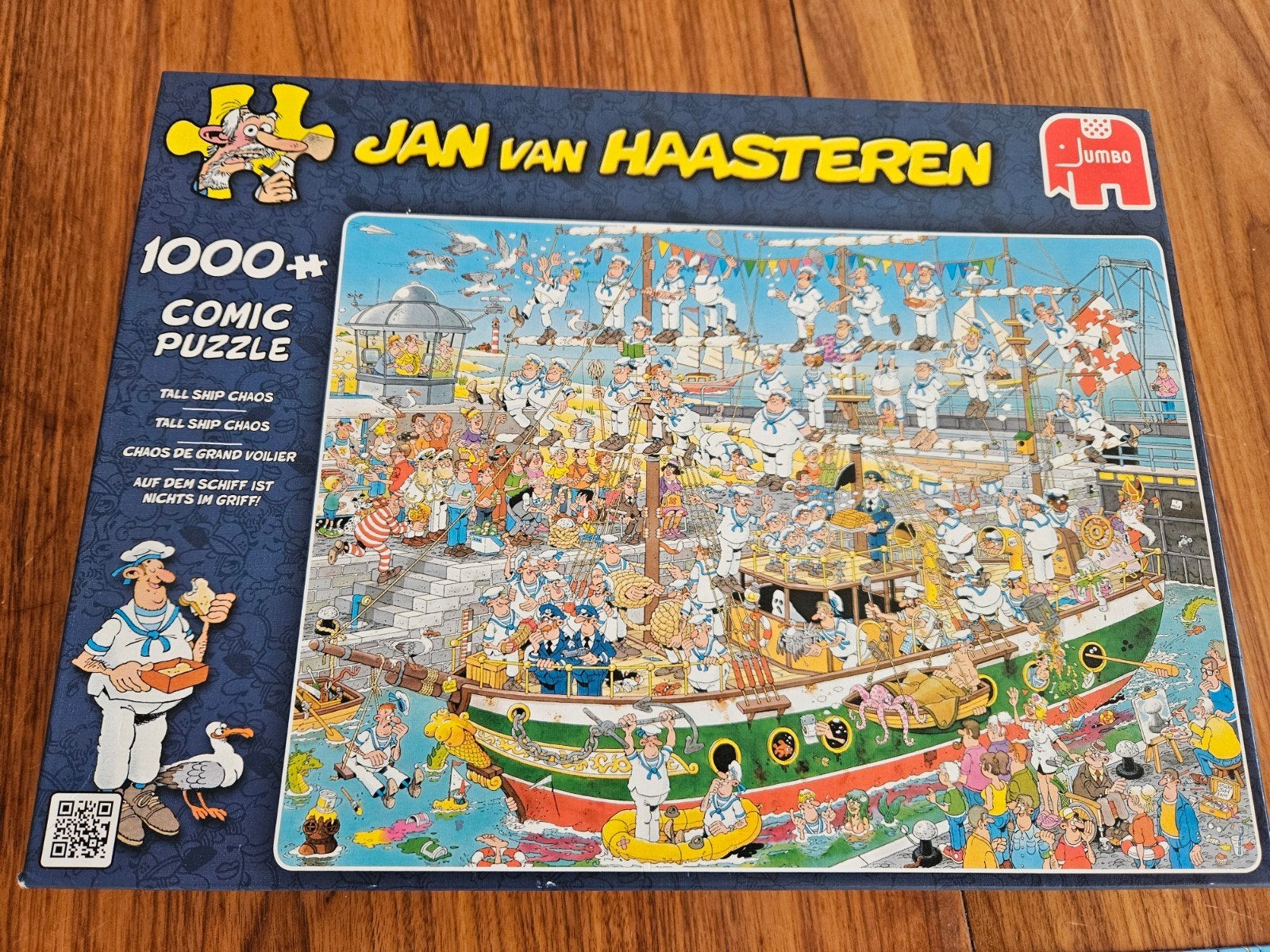 Jan van Haasteren - Tall Ship Chaos 1000 stukjes, Ophalen, 500 t/m 1500 stukjes, Zo goed als nieuw, Legpuzzel