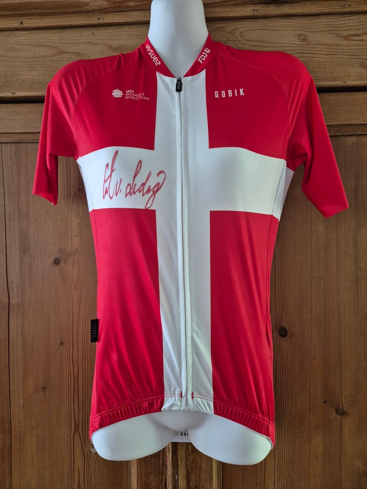 Gesigneerd wielershirt Cecilie Uttrup Ludwig, Fietsen en Brommers, Fietsaccessoires | Fietskleding, Ophalen of Verzenden, Bovenkleding