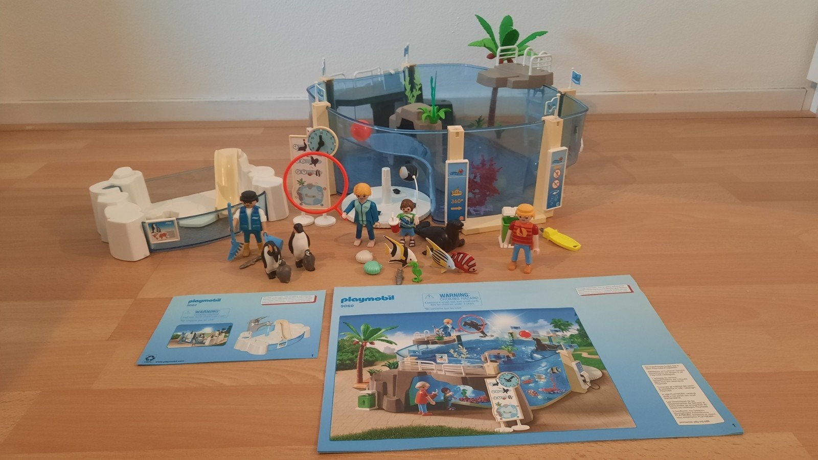 playmobil aquarium en pinguïn verblijf, Kinderen en Baby's, Wild life, Gebruikt, Losse onderdelen, Overige typen