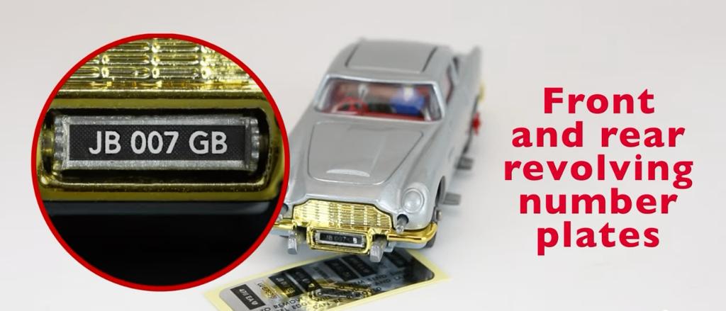 J Bond Aston Martin ZILVER gouden grill Corgi NEW 1/43 R 270, Verzenden, Nieuw, Auto, Corgi