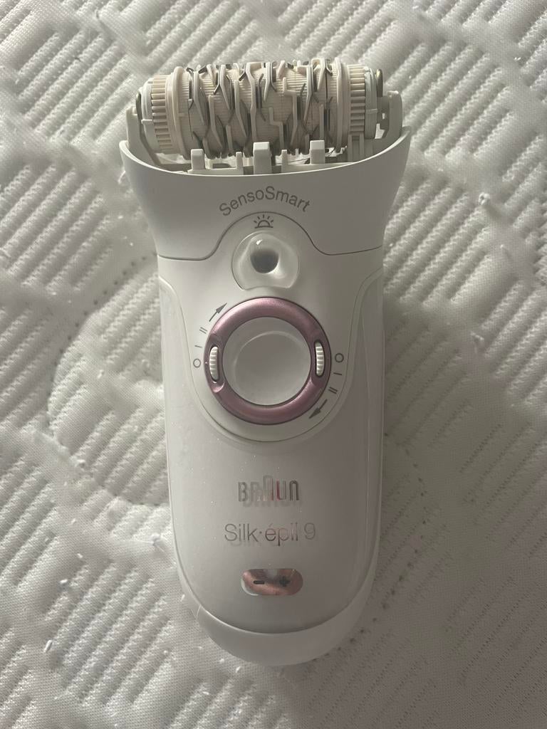 Braun silk epil 9 met opzetstukken, Ophalen of Verzenden, Zo goed als nieuw, Scheren en Epileren