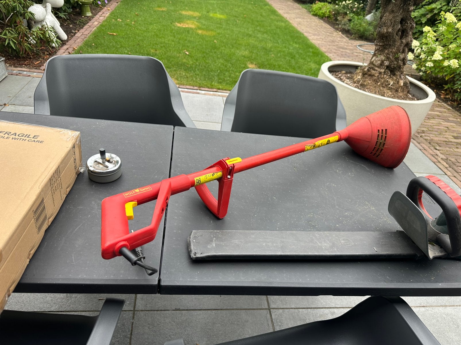 Electrische kantenknipper gras wolf, Tuin en Terras, Grastrimmers, Ophalen, Gebruikt, Elektrisch